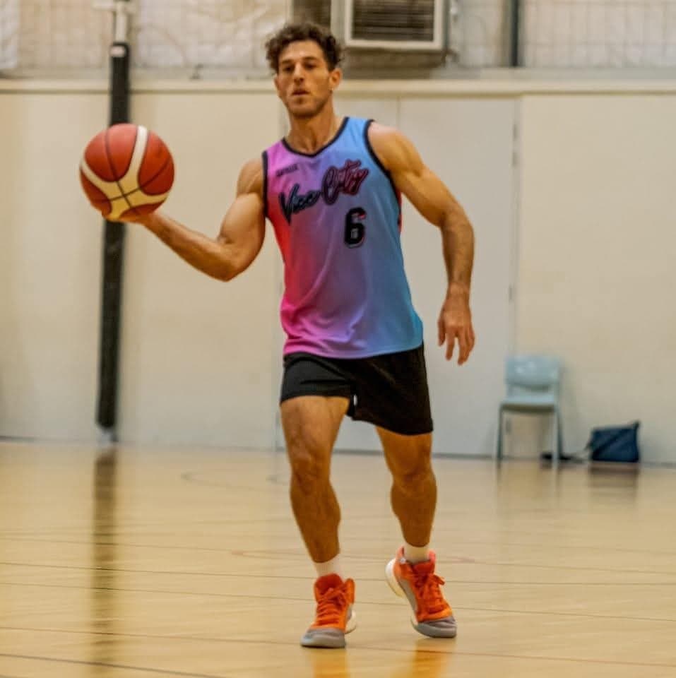 Jason playing basketball